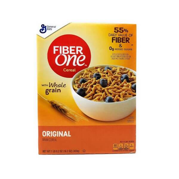 Fiber One Cereal, Bran, Original, 16.2 oz, (pack of 3)