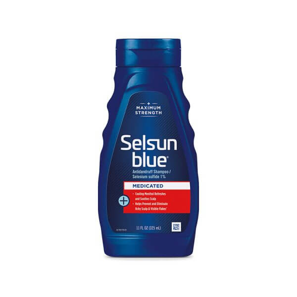 Selsun Blue Medicated Anti-dandruff Shampoo with Menthol, 11 fl. oz., Maximum Strength, Selenium Sulfide 1% 2 qty