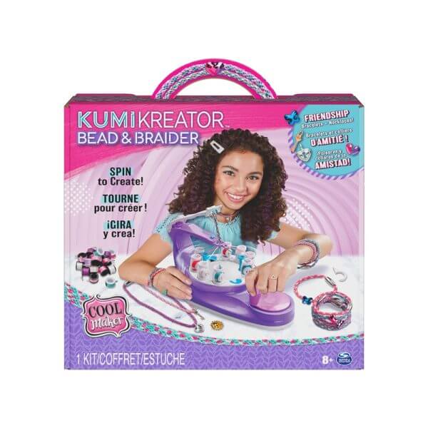 Cool Maker, KumiKreator Bead & Braider Friendship Necklace and Bracelet Making Kit, Arts & Crafts Kids Toys, for Kids Ages 8 and up