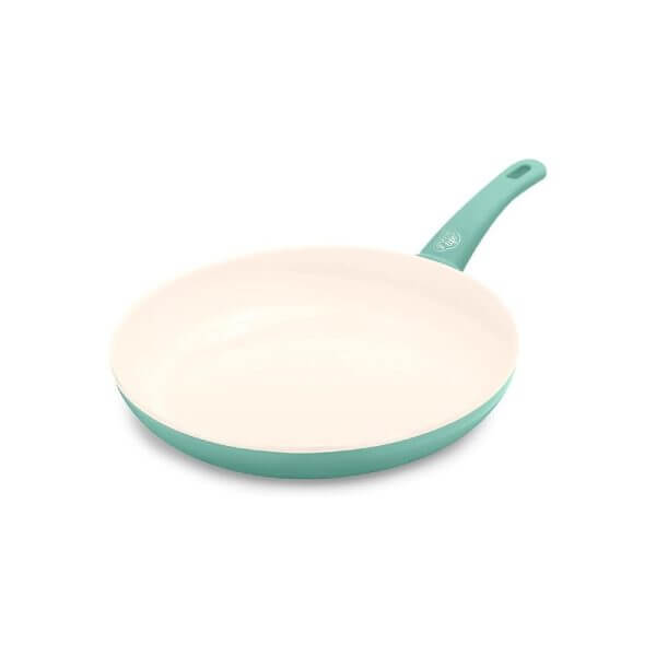 GreenLife Soft Grip Healthy Ceramic Nonstick 12" Frying Pan Skillet, PFAS-Free, Dishwasher Safe, Turquoise